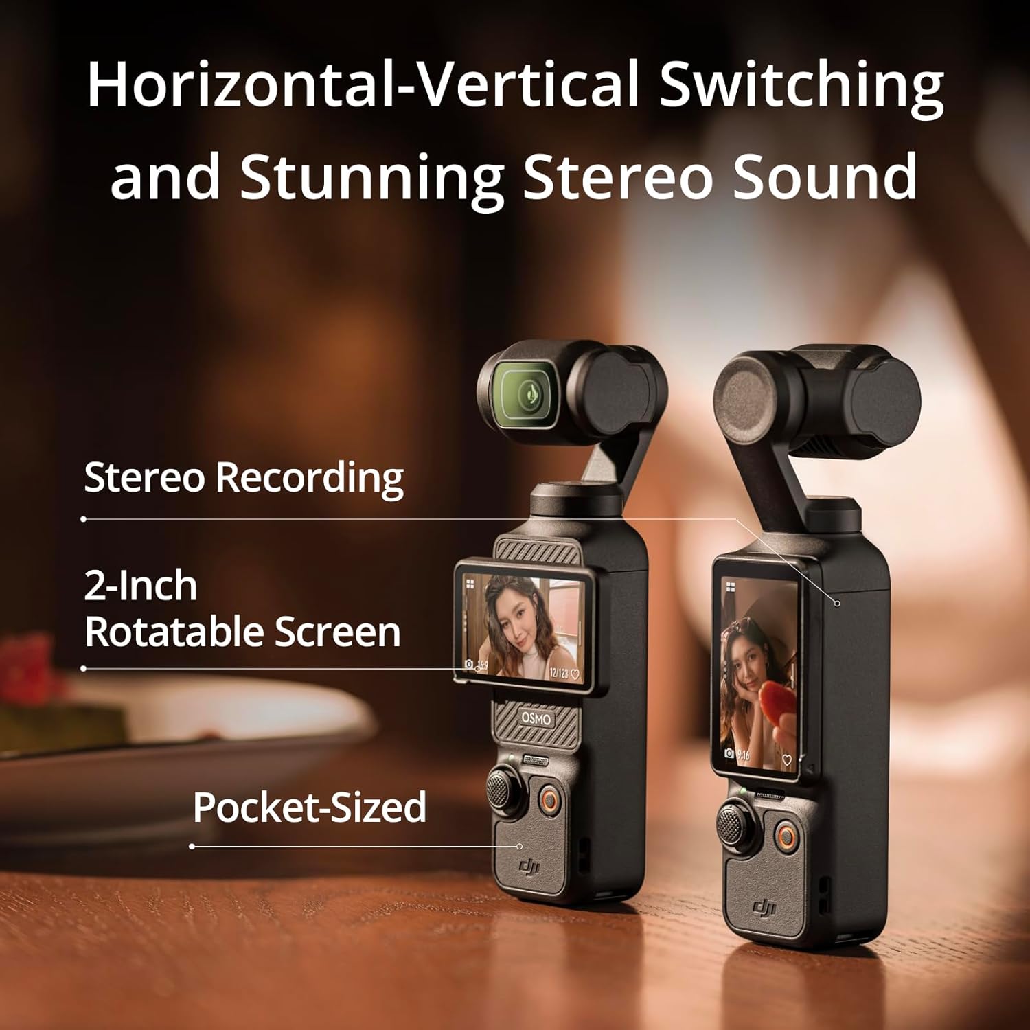 DJI Osmo Pocket 3, Vlogging Camera with 1'' CMOS & 4K/120fps Video, 3-Axis Stabilization, Fast Focusing, Face/Object Tracking, 2 DJI Osmo Pocket 3, Vlogging Camera with 1'' CMOS & 4K/120fps Video, 3-Axis Stabilization, Fast Focusing, Face/Object Tracking, 2